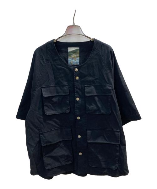 B.BALLSY（ボールジーブラザーズ）B.BALLSY (ボールジーブラザーズ) ベースボールシャツ ブラック サイズ:Fの古着・服飾アイテム