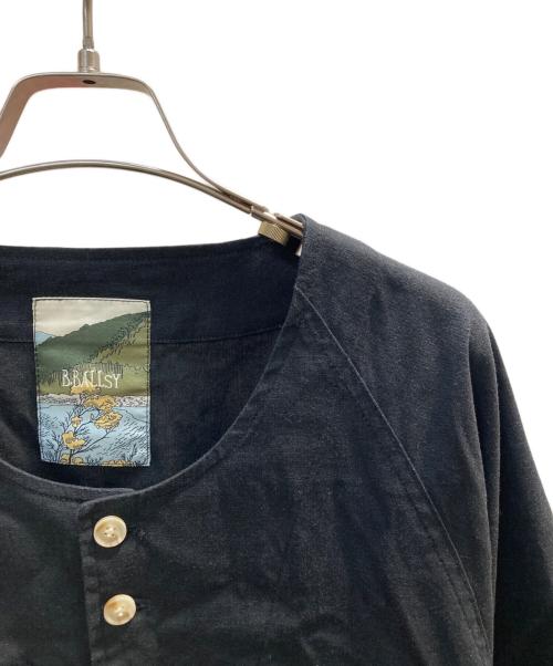 B.BALLSY（ボールジーブラザーズ）B.BALLSY (ボールジーブラザーズ) ベースボールシャツ ブラック サイズ:Fの古着・服飾アイテム