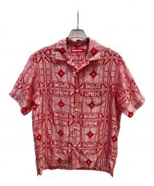 SUPREME（シュプリーム）の古着「tray jacquard s/s shirt」｜レッド