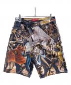 SUPREMEシュプリーム）の古着「baggy denim shorts」｜マルチカラー