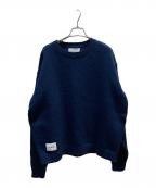 WTAPSダブルタップス）の古着「CREW NECK SWEATER」｜ネイビー