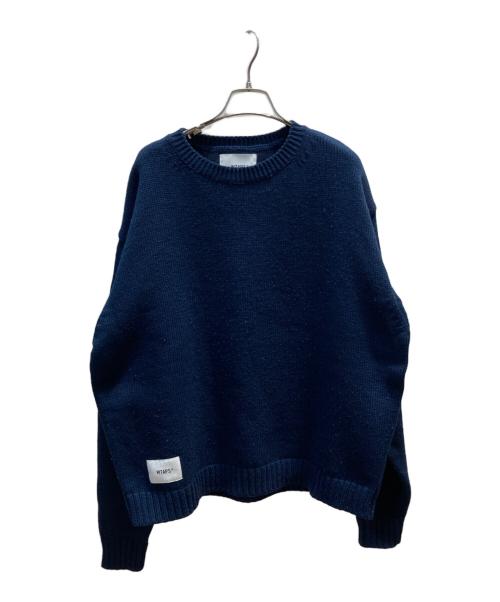 WTAPS（ダブルタップス）WTAPS (ダブルタップス) CREW NECK SWEATER ネイビー サイズ:3の古着・服飾アイテム