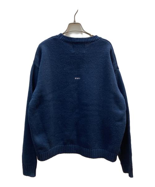 WTAPS（ダブルタップス）WTAPS (ダブルタップス) CREW NECK SWEATER ネイビー サイズ:3の古着・服飾アイテム