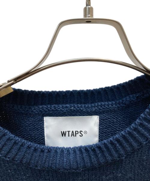 WTAPS（ダブルタップス）WTAPS (ダブルタップス) CREW NECK SWEATER ネイビー サイズ:3の古着・服飾アイテム