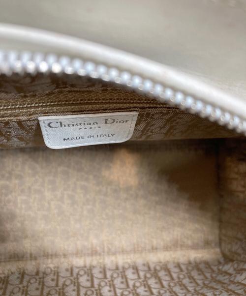 Christian Dior（クリスチャン ディオール）Christian Dior (クリスチャン ディオール) カナージュ 2wayハンドバッグ ホワイトの古着・服飾アイテム