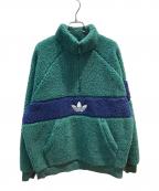adidasアディダス）の古着「フリースジャケット」｜グリーン