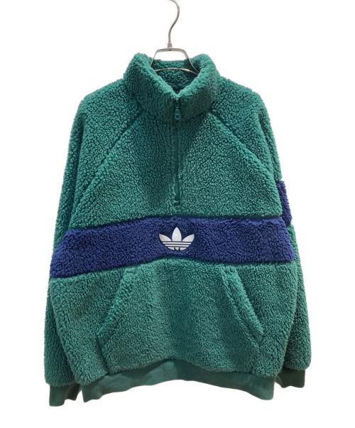 adidas（アディダス）adidas (アディダス) フリースジャケット グリーン サイズ:Lの古着・服飾アイテム