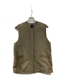 maison de soil（メゾンドソイル）の古着「キルティングベスト」｜ベージュ