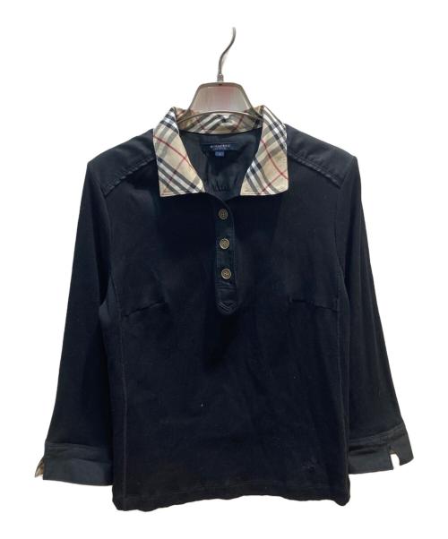 BURBERRY LONDON（バーバリーロンドン）BURBERRY LONDON (バーバリーロンドン) ポロシャツ ブラック サイズ:4の古着・服飾アイテム