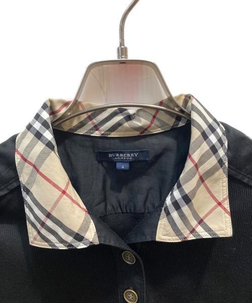 BURBERRY LONDON（バーバリーロンドン）BURBERRY LONDON (バーバリーロンドン) ポロシャツ ブラック サイズ:4の古着・服飾アイテム