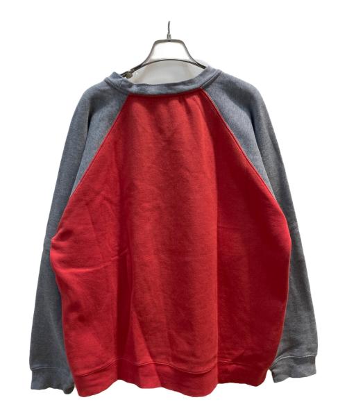 stussy（ステューシー）stussy (ステューシー) ラグランスウェット レッド サイズ:Mの古着・服飾アイテム