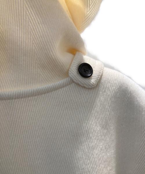 23区（ニジュウサンク）23区 (ニジュウサンク) ヘリンボーン ダッフルコート アイボリー サイズ:46 未使用品の古着・服飾アイテム