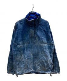 DIESEL（ディーゼル）の古着「D-FLOW-FSE ダート加工デニムプルオーバー」｜インディゴ