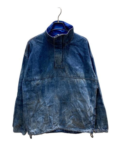 DIESEL（ディーゼル）DIESEL (ディーゼル) D-FLOW-FSE ダート加工デニムプルオーバー インディゴ サイズ:Sの古着・服飾アイテム