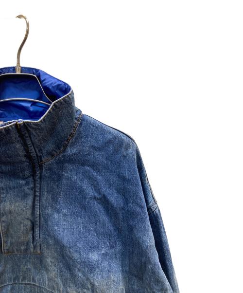 DIESEL（ディーゼル）DIESEL (ディーゼル) D-FLOW-FSE ダート加工デニムプルオーバー インディゴ サイズ:Sの古着・服飾アイテム