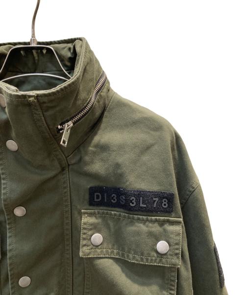 DIESEL（ディーゼル）DIESEL (ディーゼル) ミリタリージャケット グリーン サイズ:XSの古着・服飾アイテム