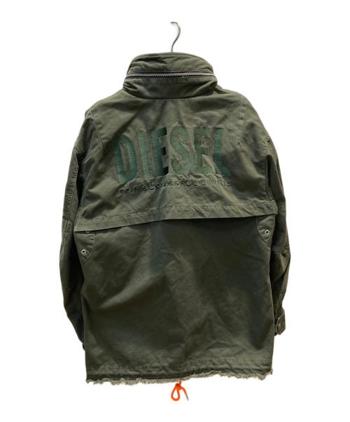 DIESEL（ディーゼル）DIESEL (ディーゼル) ミリタリージャケット グリーン サイズ:XSの古着・服飾アイテム