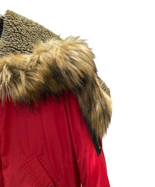 DIESEL（ディーゼル）DIESEL (ディーゼル) 中綿ジャケット レッド サイズ:Sの古着・服飾アイテム