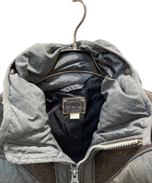DIESEL（ディーゼル）DIESEL (ディーゼル) ダウンジャケット グレー サイズ:Sの古着・服飾アイテム
