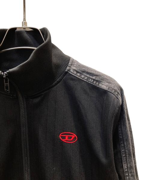 DIESEL（ディーゼル）DIESEL (ディーゼル) S-LOCKER デニム切替トラックジャケット ブラック サイズ:Sの古着・服飾アイテム