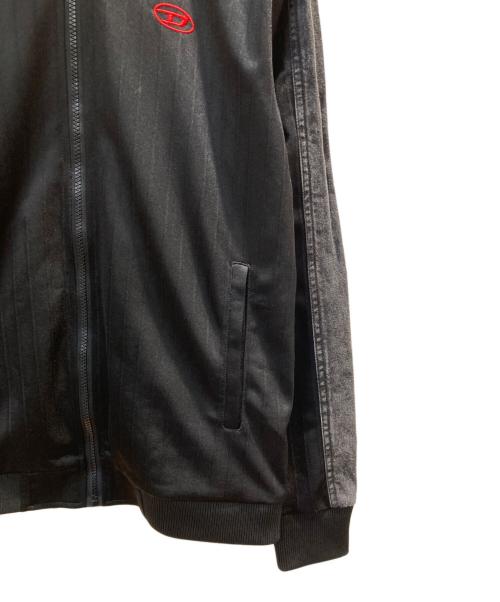 DIESEL（ディーゼル）DIESEL (ディーゼル) S-LOCKER デニム切替トラックジャケット ブラック サイズ:Sの古着・服飾アイテム