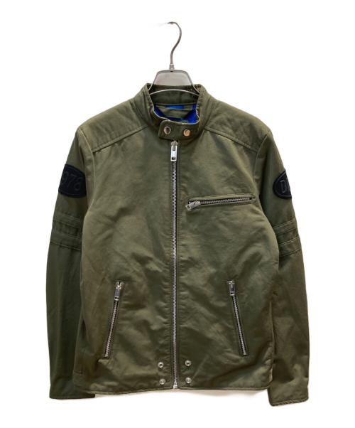 DIESEL（ディーゼル）DIESEL (ディーゼル) J-GLORY ライダースジャケット グリーン サイズ:XSの古着・服飾アイテム