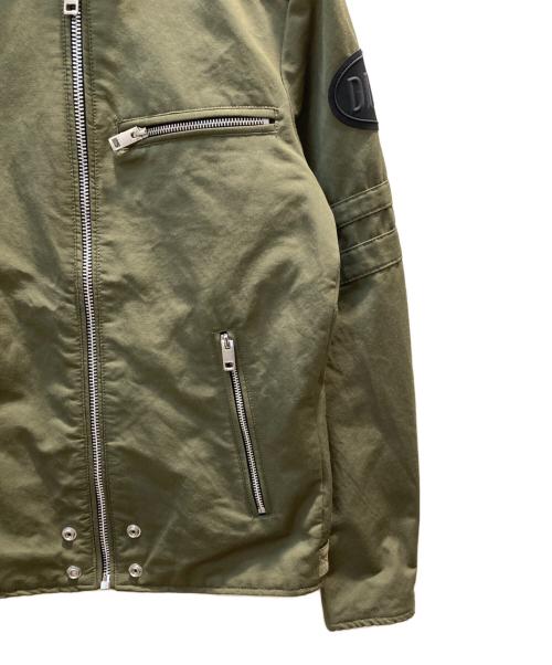DIESEL（ディーゼル）DIESEL (ディーゼル) J-GLORY ライダースジャケット グリーン サイズ:XSの古着・服飾アイテム