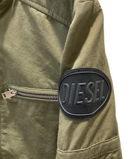 DIESEL（ディーゼル）DIESEL (ディーゼル) J-GLORY ライダースジャケット グリーン サイズ:XSの古着・服飾アイテム