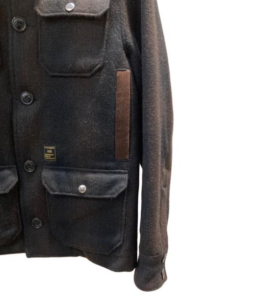 URSUS BAPE（アーサスベイプ）URSUS BAPE (アーサスベイプ) ライナー付ワークジャケット ブラック×ブラウン サイズ:Mの古着・服飾アイテム