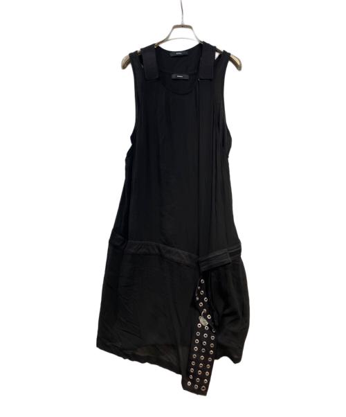 DIESEL（ディーゼル）DIESEL (ディーゼル) ノースリーブワンピース ブラック サイズ:ーの古着・服飾アイテム