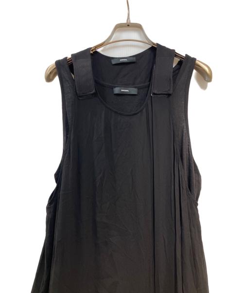 DIESEL（ディーゼル）DIESEL (ディーゼル) ノースリーブワンピース ブラック サイズ:ーの古着・服飾アイテム