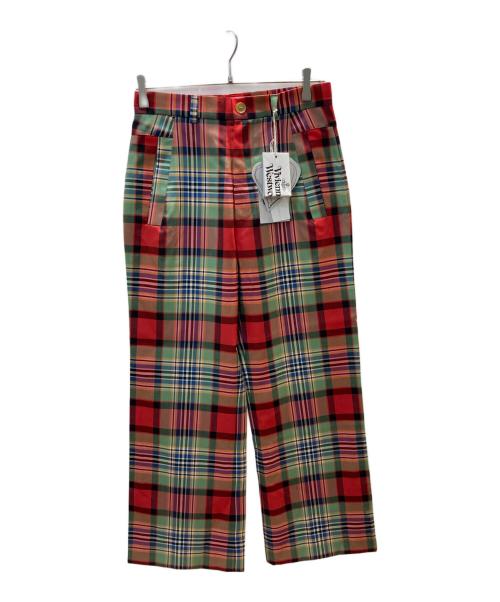 Vivienne Westwood（ヴィヴィアンウエストウッド）Vivienne Westwood (ヴィヴィアンウエストウッド) NEW RAY TROUSERS レッド サイズ:42 未使用品の古着・服飾アイテム