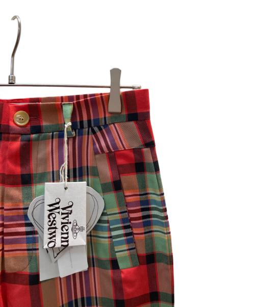 Vivienne Westwood（ヴィヴィアンウエストウッド）Vivienne Westwood (ヴィヴィアンウエストウッド) NEW RAY TROUSERS レッド サイズ:42 未使用品の古着・服飾アイテム