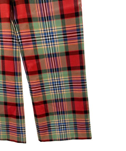 Vivienne Westwood（ヴィヴィアンウエストウッド）Vivienne Westwood (ヴィヴィアンウエストウッド) NEW RAY TROUSERS レッド サイズ:42 未使用品の古着・服飾アイテム