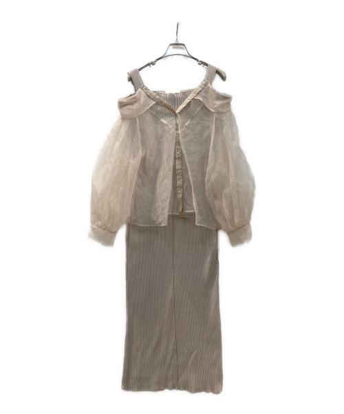 COCODEAL（ココディール）COCODEAL (ココディール) ワンピース ベージュ サイズ:2の古着・服飾アイテム