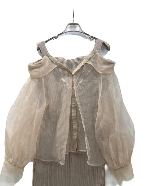 COCODEAL（ココディール）COCODEAL (ココディール) ワンピース ベージュ サイズ:2の古着・服飾アイテム