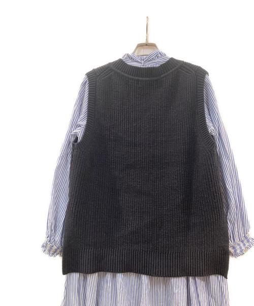 JUSGLITTY（ジャスグリッティー）JUSGLITTY (ジャスグリッティー) ショートベスト×ワンピースSET ブルー×ブラック サイズ:1の古着・服飾アイテム