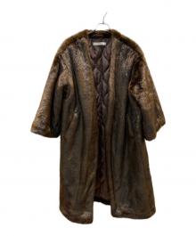 LEINWANDE（ラインヴァンド）の古着「エコファーコート」｜ブラウン