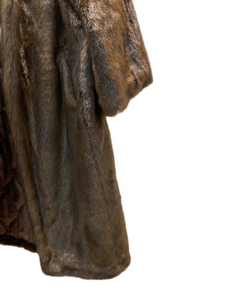 LEINWANDE（ラインヴァンド）LEINWANDE (ラインヴァンド) エコファーコート ブラウン サイズ:Fの古着・服飾アイテム