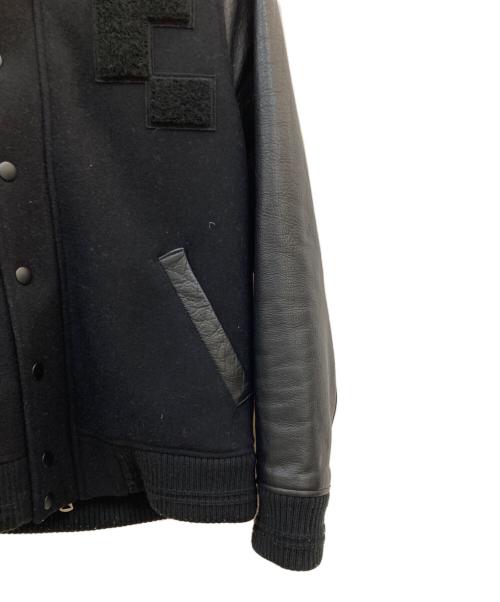 Giacometti（ジャコメッティ）Giacometti (ジャコメッティ) ラクーンファーレザースリーブスタジャン ブラック サイズ:1の古着・服飾アイテム