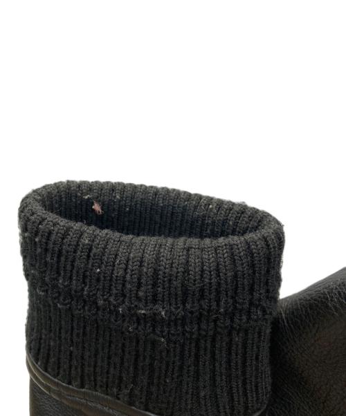 Giacometti（ジャコメッティ）Giacometti (ジャコメッティ) ラクーンファーレザースリーブスタジャン ブラック サイズ:1の古着・服飾アイテム