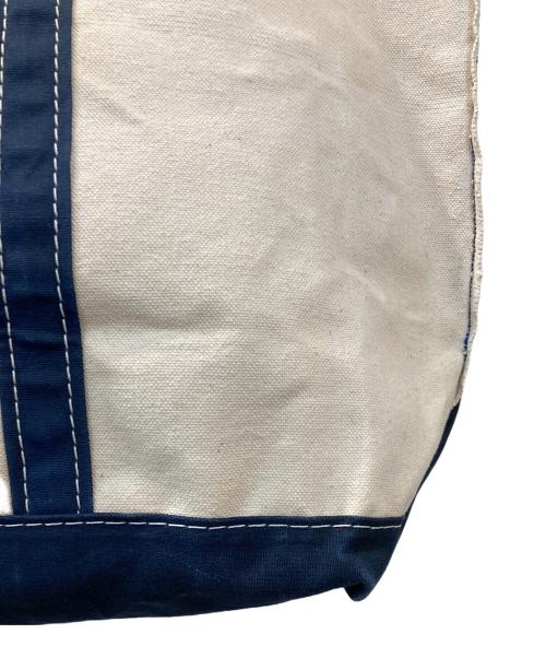 L.L.Bean（エルエルビーン）L.L.Bean (エルエルビーン) 80's 2色タグトートバッグ ネイビー×アイボリーの古着・服飾アイテム