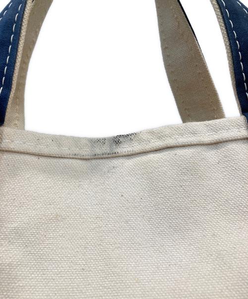 L.L.Bean（エルエルビーン）L.L.Bean (エルエルビーン) 80's 2色タグトートバッグ ネイビー×アイボリーの古着・服飾アイテム