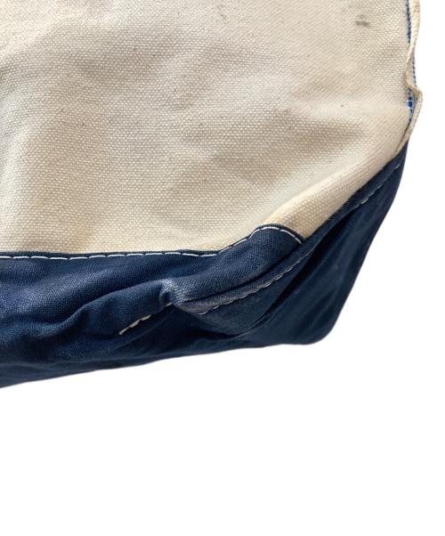 L.L.Bean（エルエルビーン）L.L.Bean (エルエルビーン) 80's 2色タグトートバッグ ネイビー×アイボリーの古着・服飾アイテム