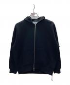 quarancielカランシエル）の古着「ジップパーカー」｜ブラック