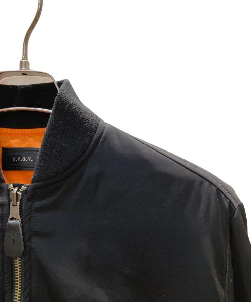 G.V.G.V（ジーヴィージーヴィー）G.V.G.V (ジーヴィージーヴィー) レースアップボンバージャケット ブラック サイズ:34の古着・服飾アイテム