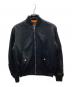 G.V.G.V（ジーヴィージーヴィー）の古着「レースアップボンバージャケット」｜ブラック