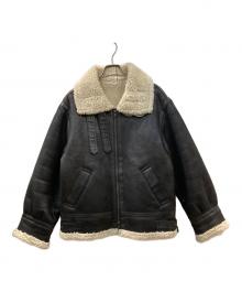 UNGRID（アングリッド）の古着「フェイクムートンボアブルゾン」｜ブラック