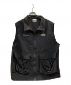 90909090）の古着「Big Pocket Nylon Vest」｜ブラック