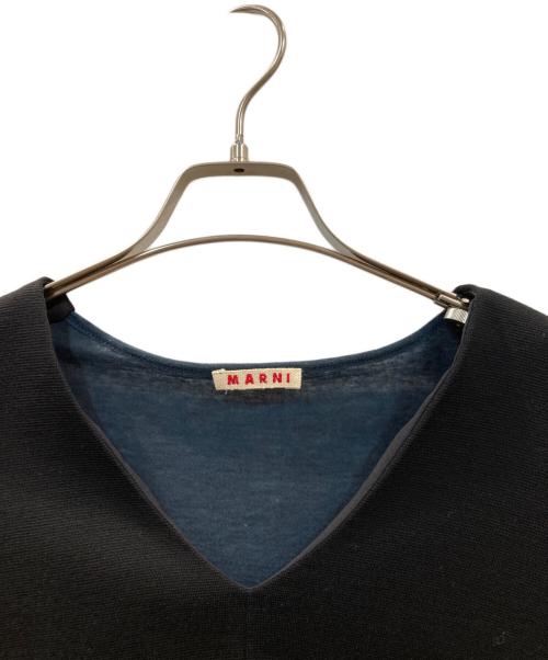 MARNI（マルニ）MARNI (マルニ) カットソー ネイビー サイズ:40の古着・服飾アイテム
